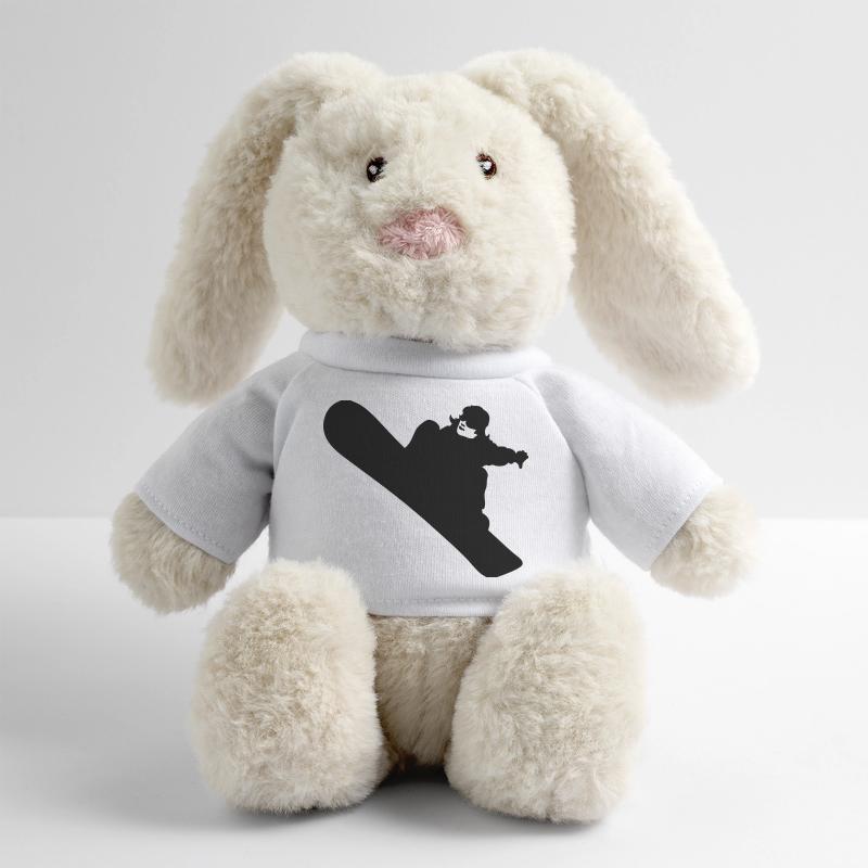 Snowboarding MiniFeet® RecycelHase® Creme