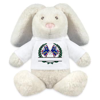 Espace de nom Centre-Val de Loire - Lapin en peluche recyclé MiniFeet® Crème - blanc - Devant