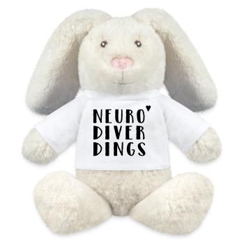 Neurodiverdings - MiniFeet® RecycelHase® Creme - Weiß - Vorne