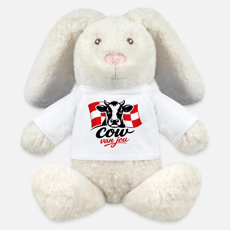 Kuh von dir - MiniFeet® RecycelHase® Creme - Weiß