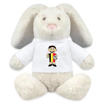 Belgischer Junge - MiniFeet® RecycelHase® Creme - Weiß - Vorne