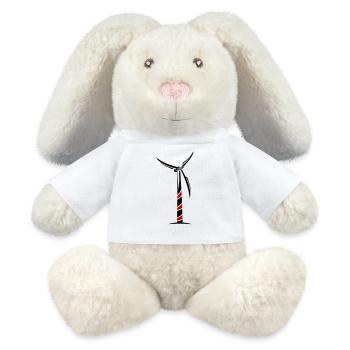 Wind Power Wind Turbine - MiniFeet® RecycelHase® Bunny Cream - white - Front