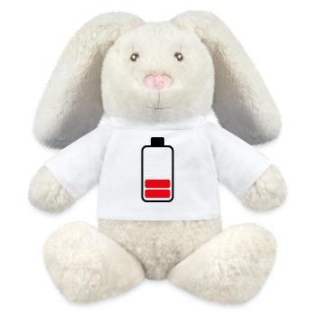 Akku - Anzeige des Akku - MiniFeet® RecycelHase® Creme - Weiß - Vorne