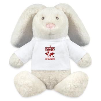 Un monde meilleur 2 - Lapin en peluche recyclé MiniFeet® Crème - blanc - Devant