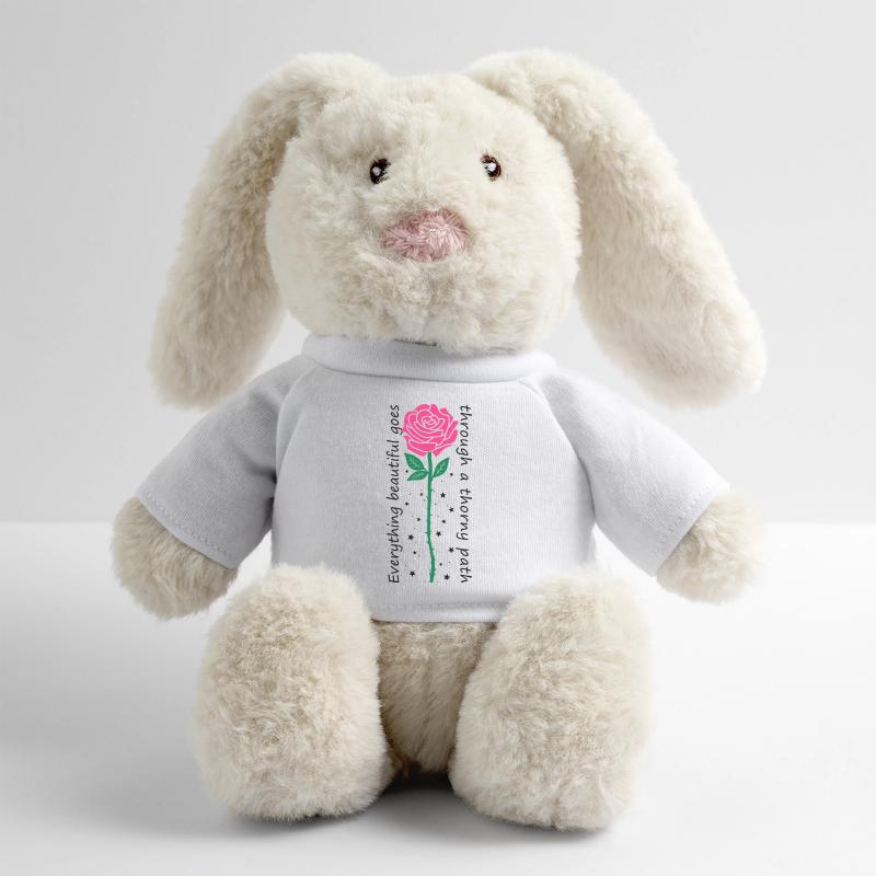 Everything beautiful goes through a thorny path MiniFeet® RecycelHase® Bunny Cream