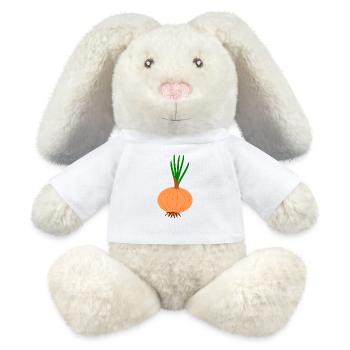 onions halloween vegetables vegetables29 - MiniFeet® RecycelHase® Bunny Cream - white - Front