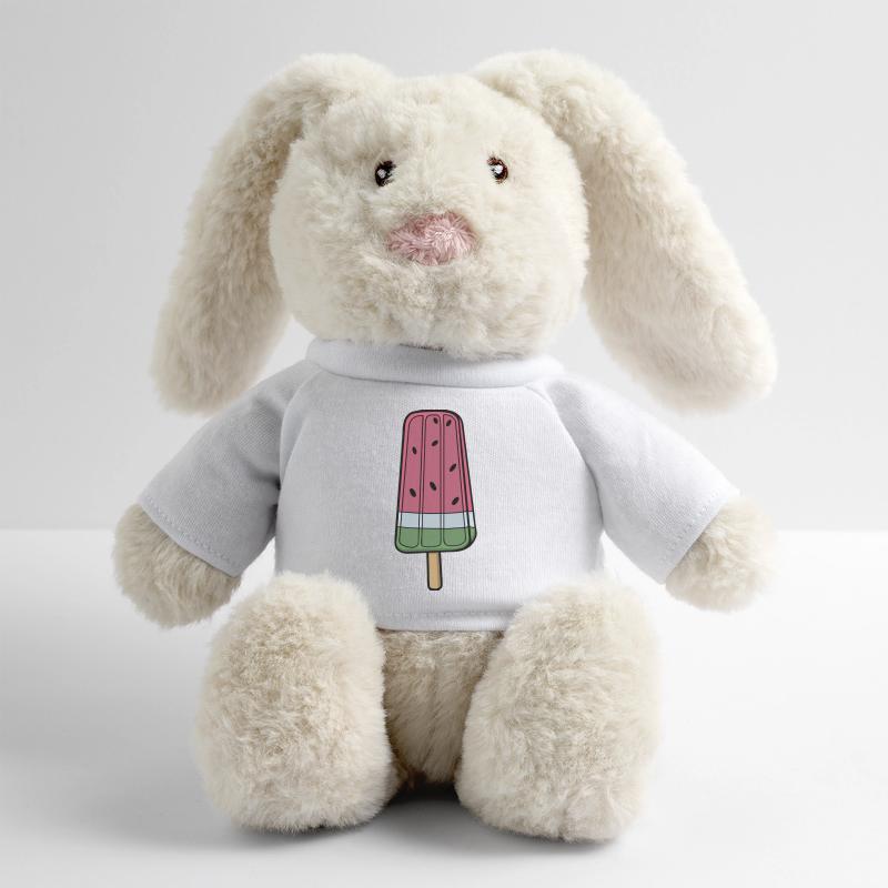 Joyeuse pastèque Frozen pop Lapin en peluche recyclé MiniFeet® Crème