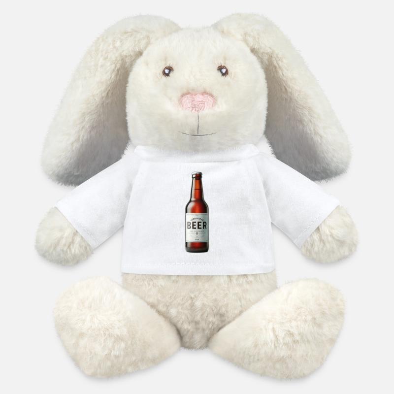 Bier - MiniFeet® RecycelHase® Creme - Weiß