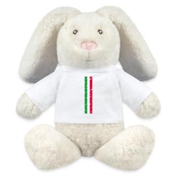 Ich liebe Italien Design T-Shirt Outfit - MiniFeet® RecycelHase® Creme - Weiß - Vorne