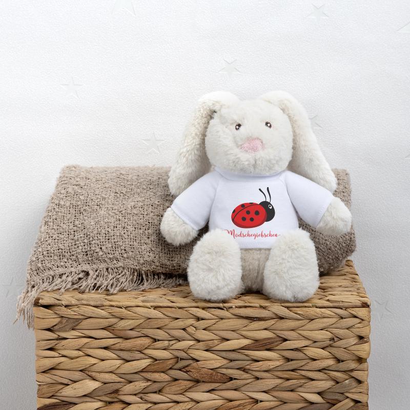 Modschegiebchen Ladybug Saxon Gift Idea MiniFeet® RecycelHase® Bunny Cream