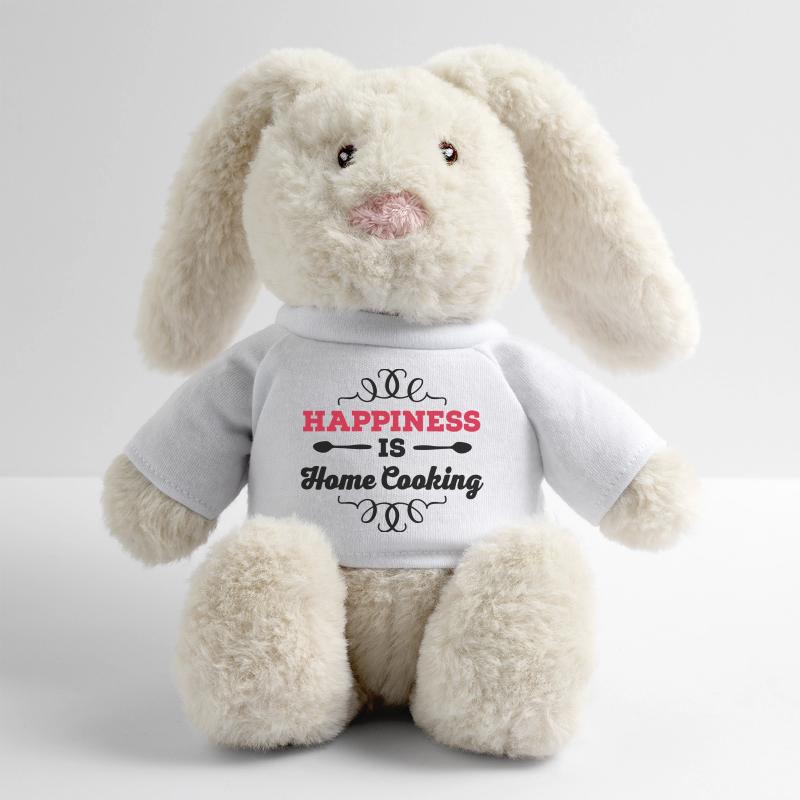 cuire Lapin en peluche recyclé MiniFeet® Crème