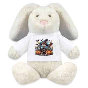 Spooky Mr Os halloween - MiniFeet® RecycelHase® Bunny Cream - white - Front