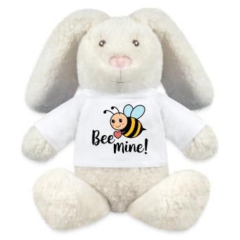 Bee Mine - MiniFeet® RecycelHase® Bunny Cream - white - Front