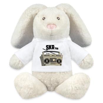 Boombox Cartoon SKR700 Enregistreur de cassettes vintage - Lapin en peluche recyclé MiniFeet® Crème - blanc - Devant
