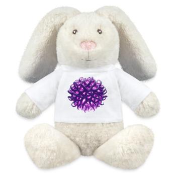 purple tentacle ball - MiniFeet® RecycelHase® Bunny Cream - white - Front