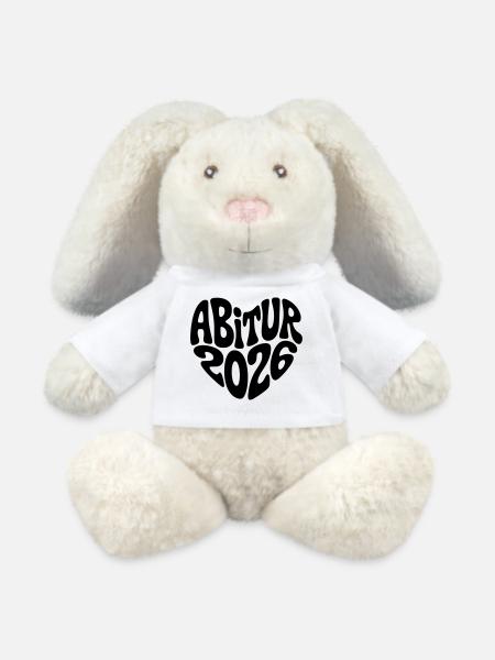 Abitur 2026 - MiniFeet® RecycelHase® Creme - Weiß