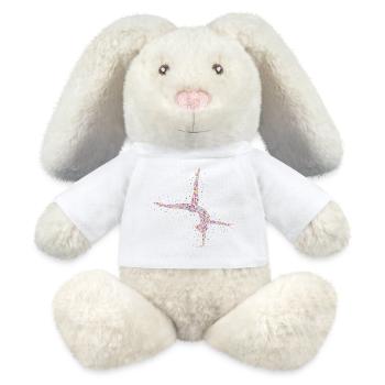 Gymnastique Battements de cœur Gymnastique Acrobatie sur les mains - Lapin en peluche recyclé MiniFeet® Crème - blanc - Devant