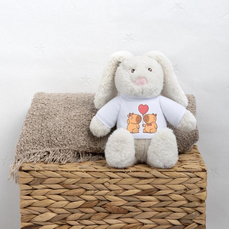 Capybara-Paar MiniFeet® RecycelHase® Creme