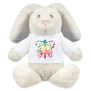Rainbow Radiology Ribs - MiniFeet® RecycelHase® Bunny Cream - white - Front