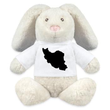 Iran Silhouette - MiniFeet® RecycelHase® Bunny Cream - white - Front