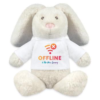 Offline ist der neue Luxus - MiniFeet® RecycelHase® Creme - Weiß - Vorne