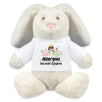 Spring? No thanks! Allergy Queen 2026 - MiniFeet® RecycelHase® Bunny Cream - white - Front