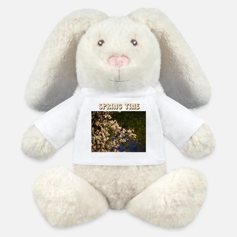 Spring Time - MiniFeet® RecycelHase® Creme - Weiß