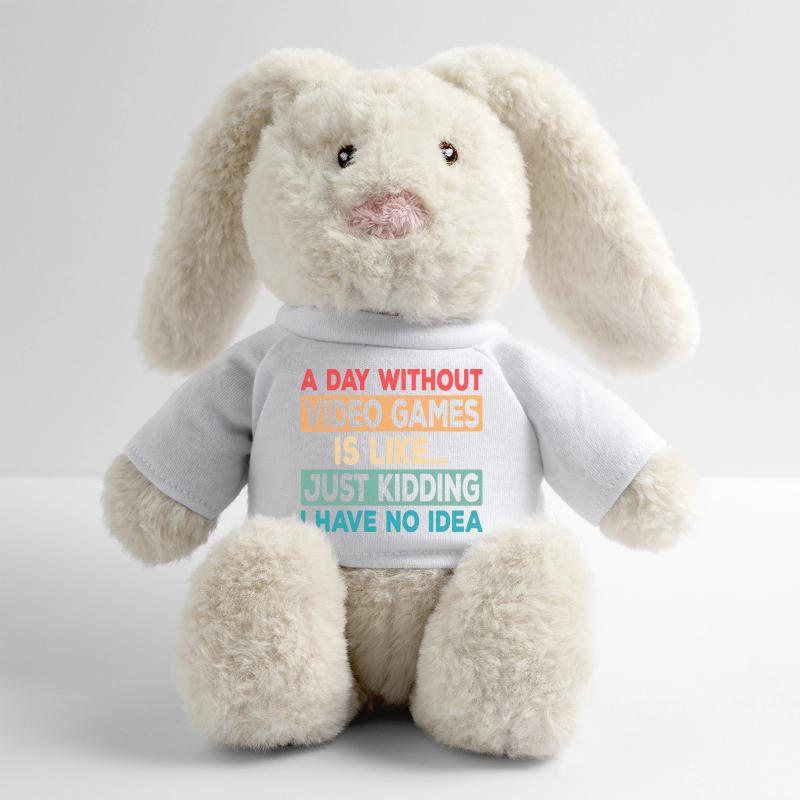 Game Day Absence Joke Tee MiniFeet® RecycelHase® Bunny Cream