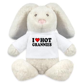 I love hot grannies - MiniFeet® RecycelHase® Creme - Weiß - Vorne