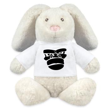 gorilla monkey affengesicht ape - MiniFeet® RecycelHase® Bunny Cream - white - Front