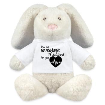 Sweetest Medicine - MiniFeet® RecycelHase® Bunny Cream - white - Front