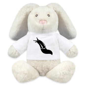 Nacktschnecke - MiniFeet® RecycelHase® Creme - Weiß - Vorne