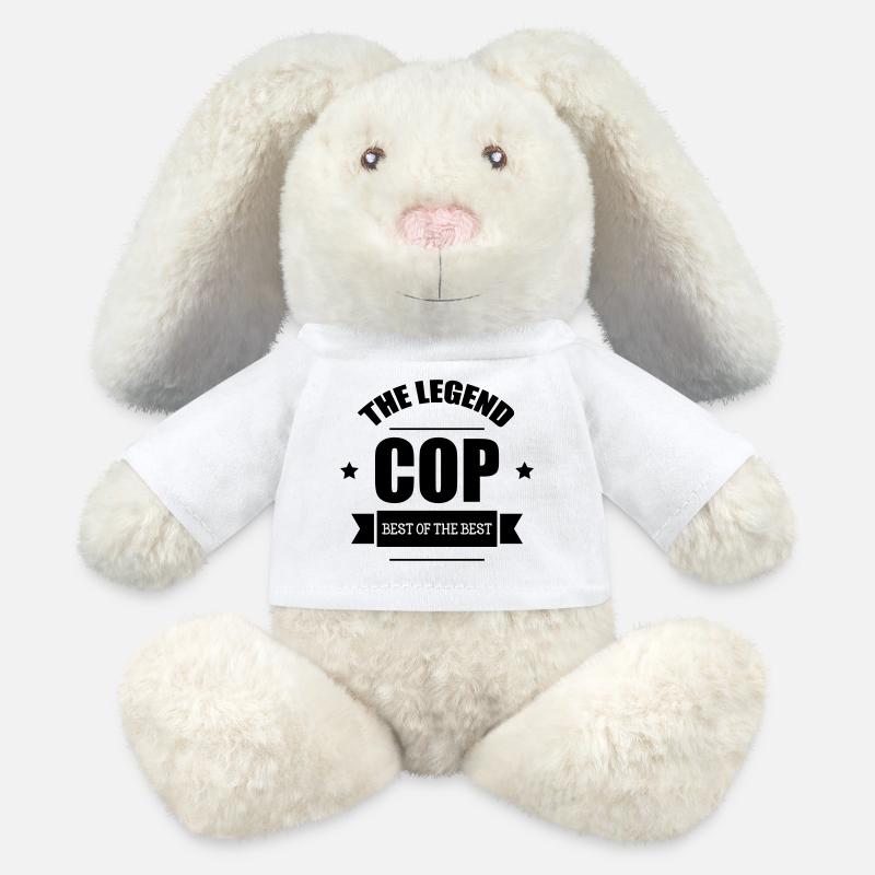 Police - MiniFeet® RecycelHase® Bunny Cream - white