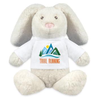 Trail Running - Lapin en peluche recyclé MiniFeet® Crème - blanc - Devant