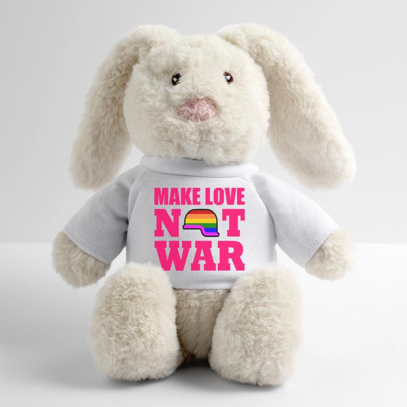 Make love not war MiniFeet® RecycelHase® Bunny Cream