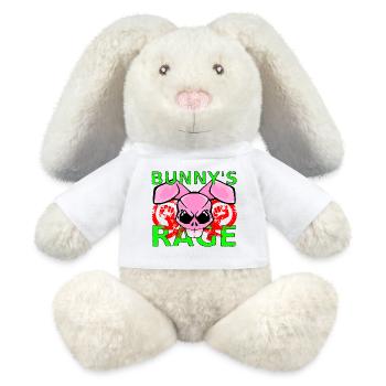 Raging Bunny - MiniFeet® RecycelHase® Creme - Weiß - Vorne