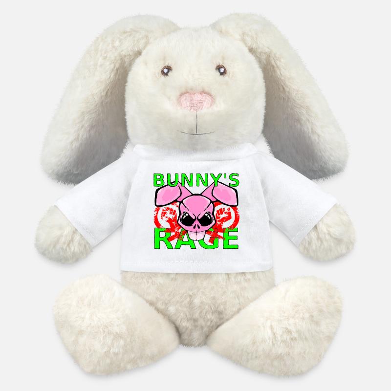 Raging Bunny - MiniFeet® RecycelHase® Bunny Cream - white