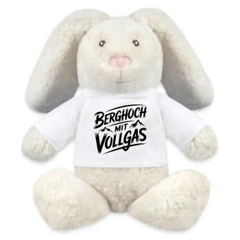 Uphill at full throttle - MiniFeet® RecycelHase® Bunny Cream - white - Front