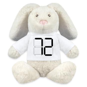 NUMBER 72 Seventy-Two Gift Digital - MiniFeet® RecycelHase® Bunny Cream - white - Front
