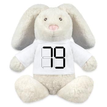 NUMBER 79 Seventy-Nine Gift Digital - MiniFeet® RecycelHase® Bunny Cream - white - Front