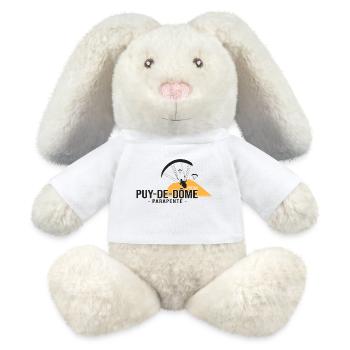 Parapente parapentiste puy de dôme spot parapente - Lapin en peluche recyclé MiniFeet® Crème - blanc - Devant