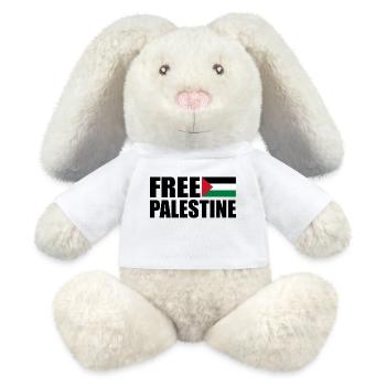 Free palestine - MiniFeet® RecycelHase® Bunny Cream - white - Front