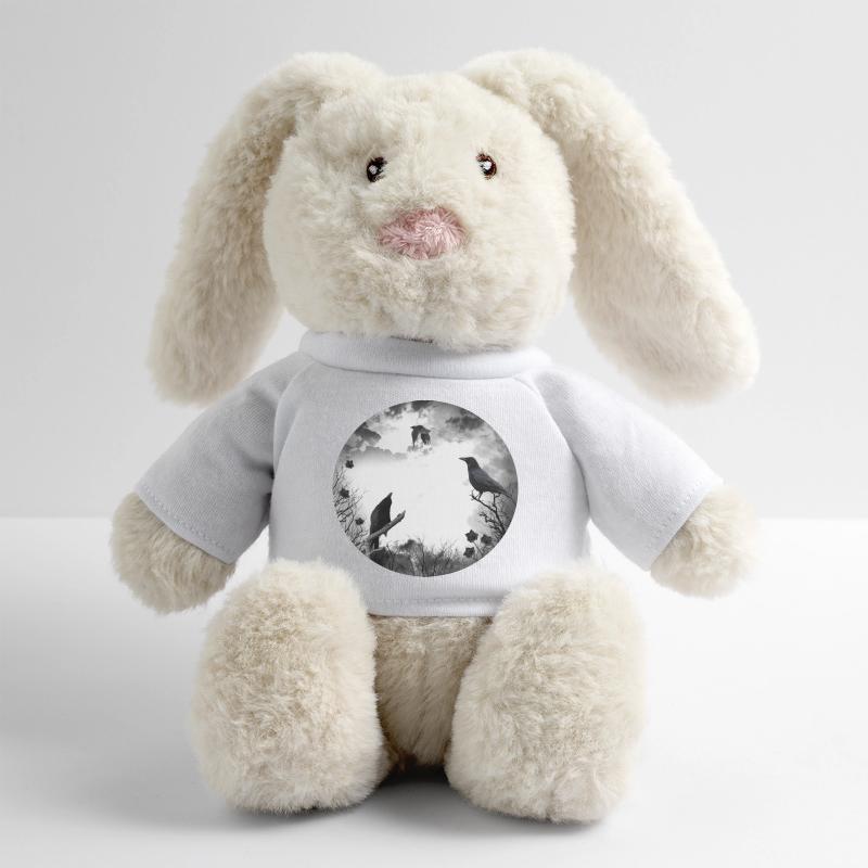 Gothic, crows, ravens MiniFeet® RecycelHase® Bunny Cream