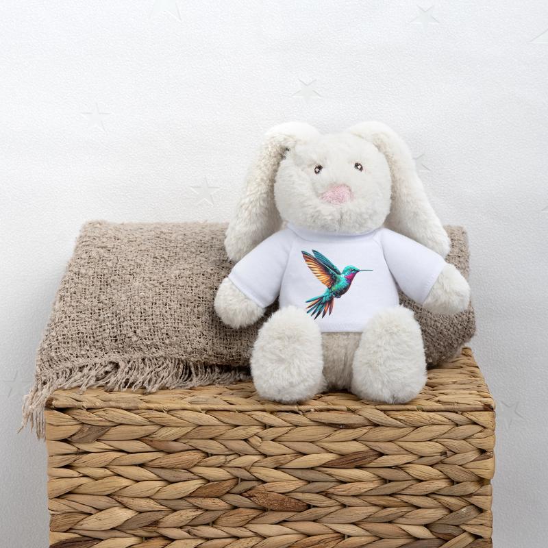 Colibri Lapin en peluche recyclé MiniFeet® Crème