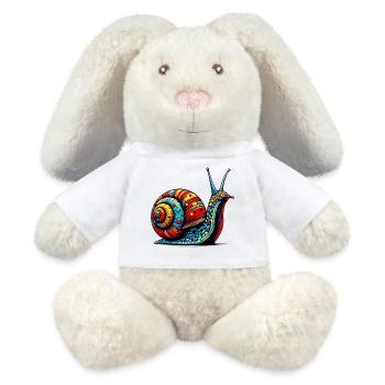 Schnecke - MiniFeet® RecycelHase® Creme - Weiß - Vorne