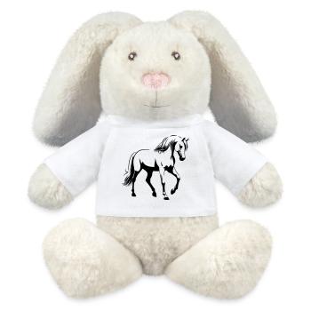 Pferd Araber - MiniFeet® RecycelHase® Creme - Weiß - Vorne