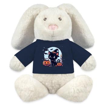 Kitty halloween - MiniFeet® RecycelHase® Bunny Cream - french navy - Front