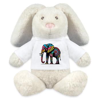 Elefant - MiniFeet® RecycelHase® Creme - Weiß - Vorne