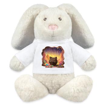 Cat Cake Crystal Cave - MiniFeet® RecycelHase® Bunny Cream - white - Front