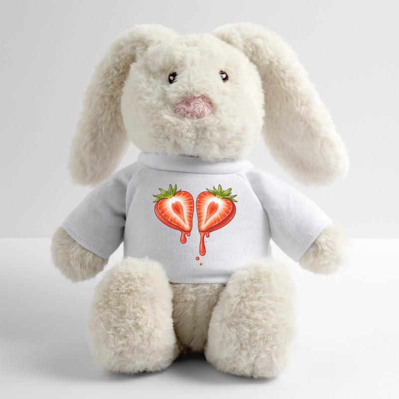 Geteilte Erdbeere mit Herzform  MiniFeet® RecycelHase® Creme